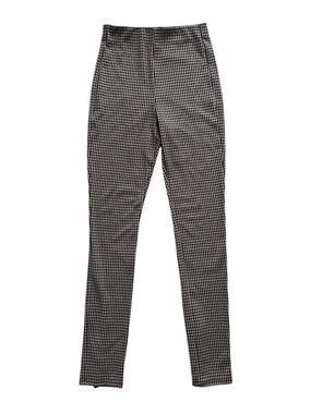 Zara Houndstooth Black/Tan High Rise Skinny Trousers Size Large
